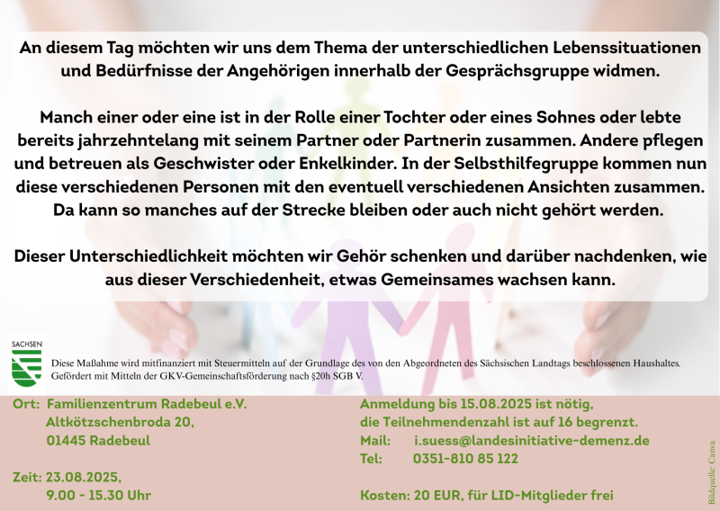 Seminartag für Moderierende von SHG (Rückseite)